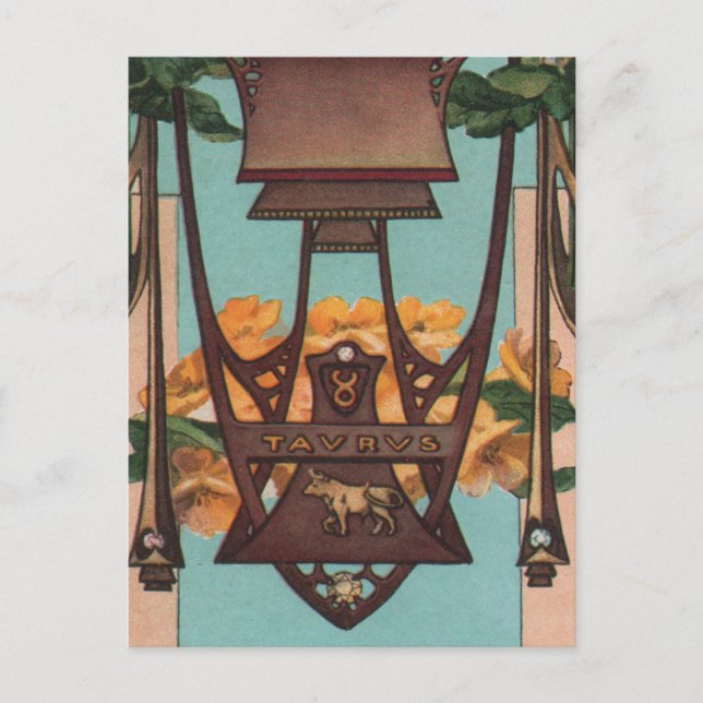 Taurus the Bull - Zodiac Postcard (Front)