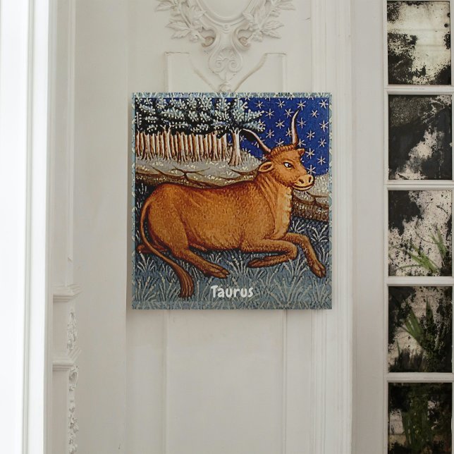 Taurus the Bull Zodiac Sign Birthday 10x10 Canvas (Taurus the Bull Zodiac Sign Birthday 10x10 Canvas)