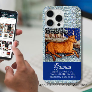 Taurus the Bull Zodiac Sign Birthday Party iPhone 15 Pro Max Case