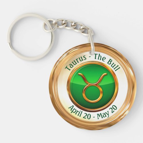 Taurus _ The Bull Zodiac Sign Keychain