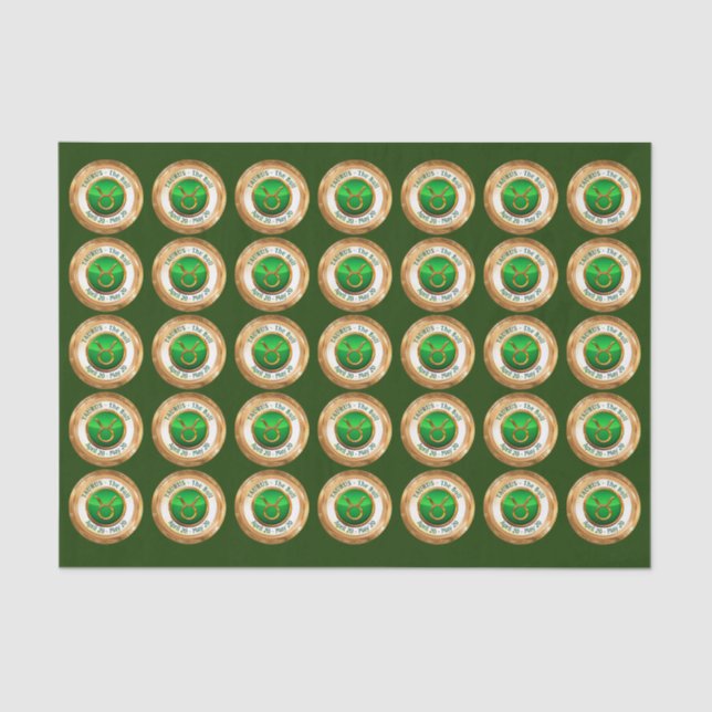 Taurus - The Bull Zodiac Sign Tissue Paper (Front)