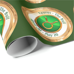 Taurus - The Bull Zodiac Sign Wrapping Paper