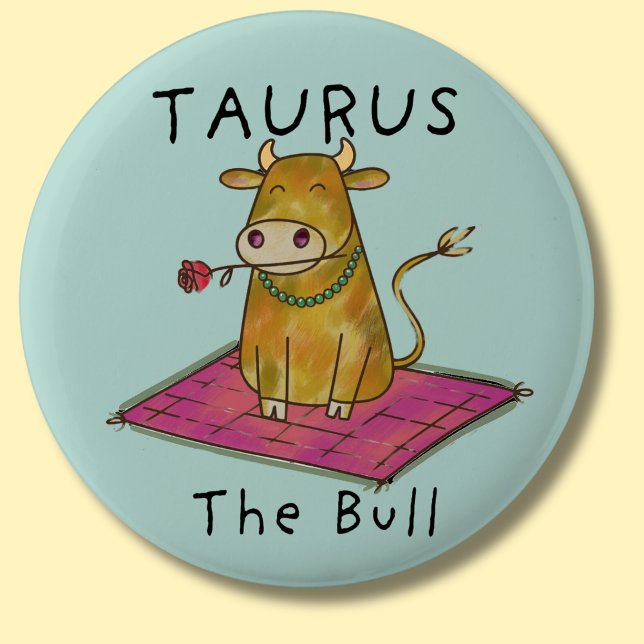 Taurus the Bull zodiac star constellation Button (Creator Uploaded)