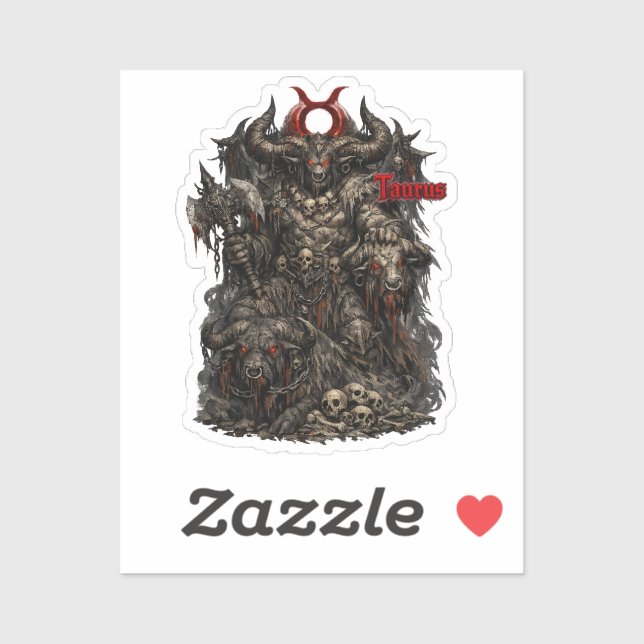 Taurus — The Infernal Warlord Sticker (Sheet)