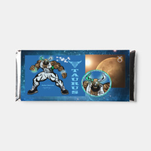 Taurus Theme birthday party favor Hershey Bar. Bar Favors