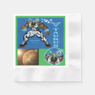 Taurus Theme birthday party favor Table Napkins. Napkins