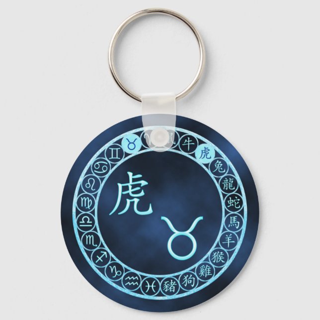 Taurus/Tiger Keychain (Front)