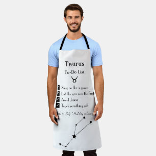 Taurus– To-Do List Apron