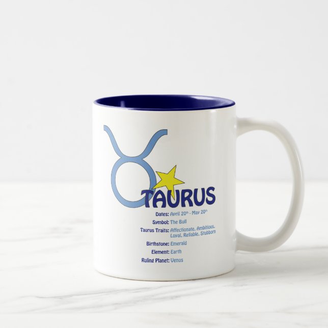 Taurus Traits Mug (Right)