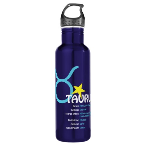 Taurus Traits Water Bottle