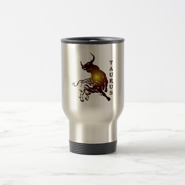 Taurus Tumbler Travel Mug (Center)