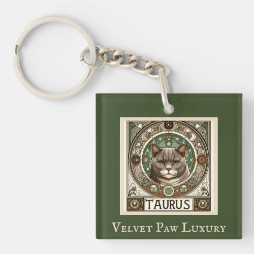 Taurus Velvet Paw Luxury Zodiac Keychain