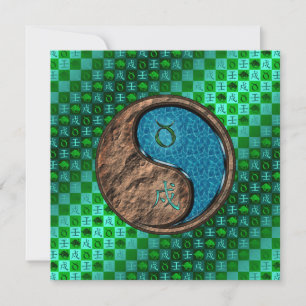 Taurus & Water Dog Card