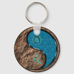Taurus & Water Dog Keychain