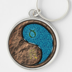 Taurus & Water Dragon Keychain