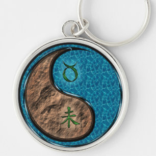 Taurus & Water Goat Keychain