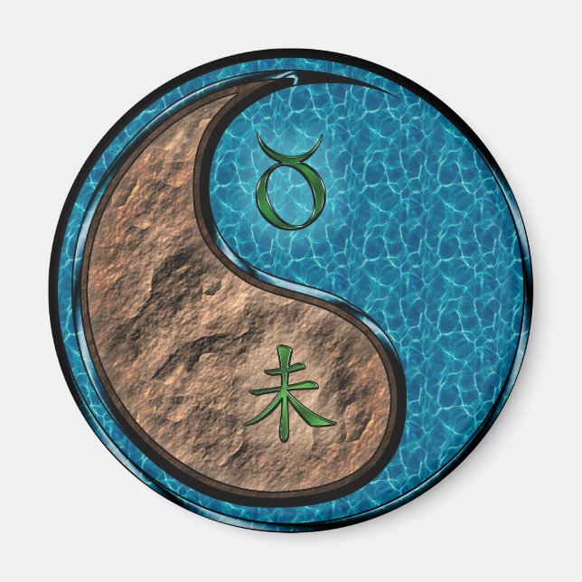 Taurus & Water Goat Magnet (Front)