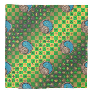 Taurus & Water Horse Duvet Cover