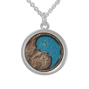 Taurus & Water Horse Sterling Silver Necklace