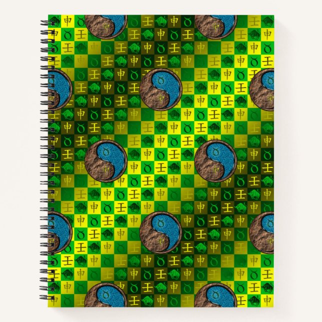 Taurus & Water Monkey Notebook (Front)