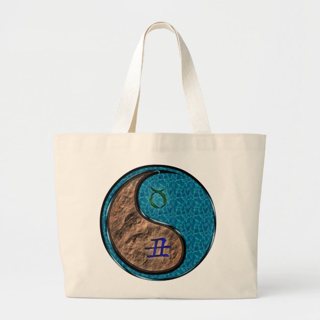 Taurus & Water Ox Large Tote Bag (Front)