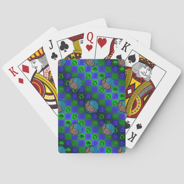 Taurus & Water Ox Poker Cards (Back)