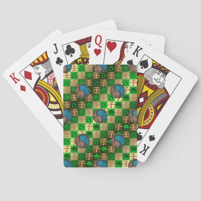 Taurus & Water Rat Poker Cards (Back)