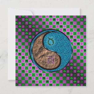 Taurus & Water Rooster Card