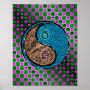 Taurus & Water Rooster Poster