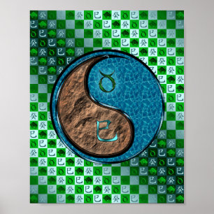 Taurus & Water Snake Poster