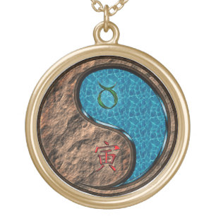 Taurus & Water Tiger Gold Plated Necklace