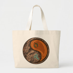 Taurus & Wood Dog Large Tote Bag