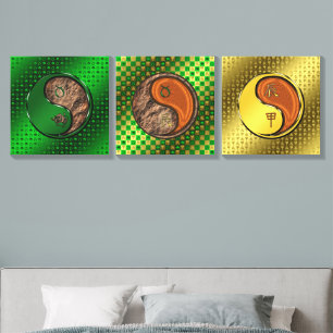 Taurus & Wood Dragon Canvas Photo Tile