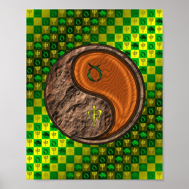 Taurus & Wood Monkey Poster (Front)