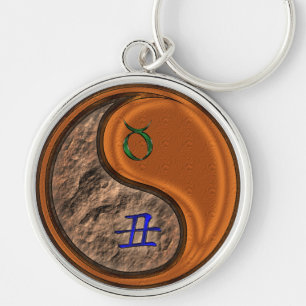 Taurus & Wood Ox Keychain