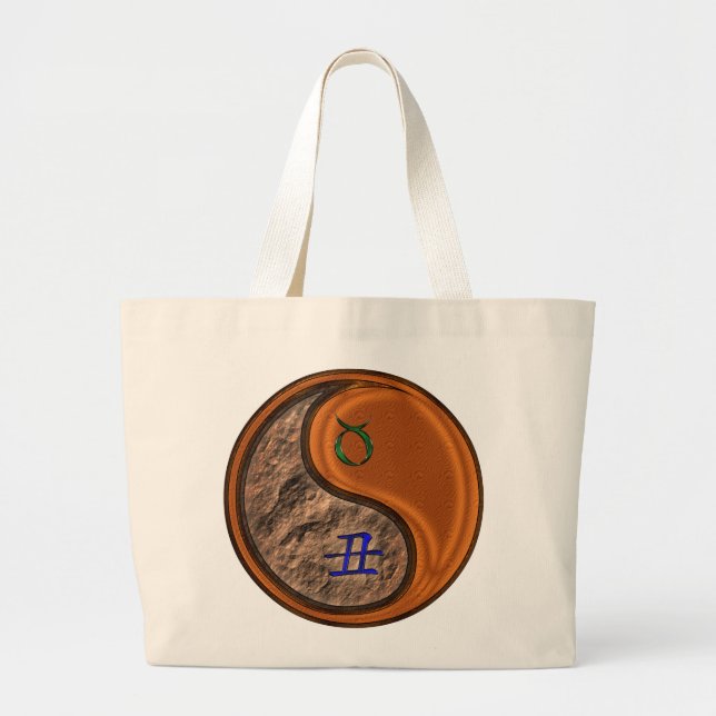 Taurus & Wood Ox Large Tote Bag (Front)