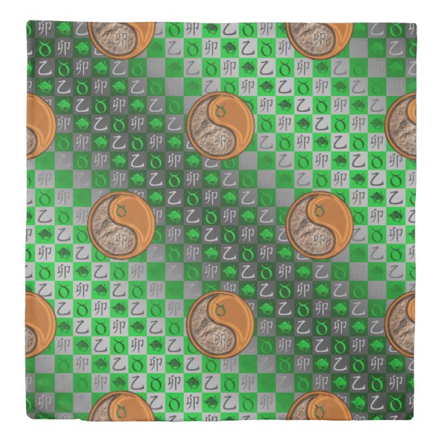 Taurus & Wood Rabbit Duvet Cover (Front)