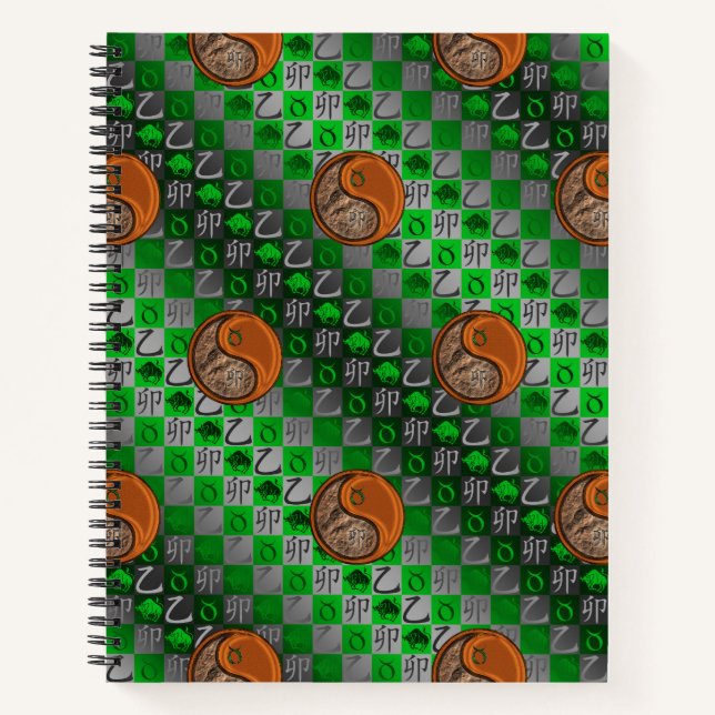 Taurus & Wood Rabbit Notebook (Front)