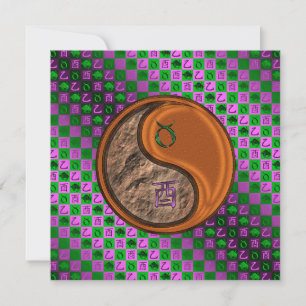 Taurus & Wood Rooster Card