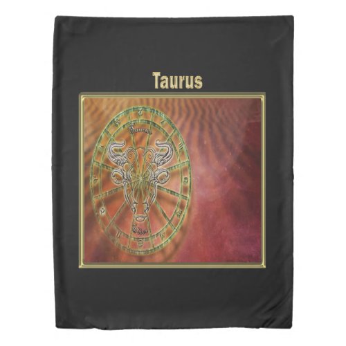 Taurus Zodiac Astrology design Horoscope Duvet Cover