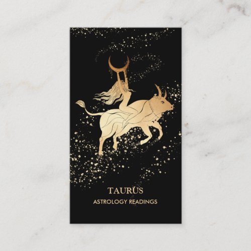  TAURUS Zodiac Astrology Readings Moon Bull Business Card