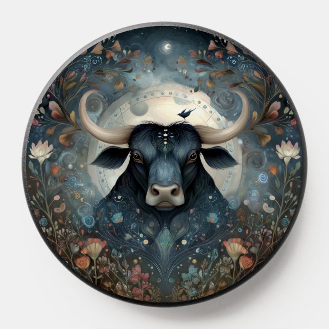 Taurus Zodiac Birth Sign Astrology Celestial PopSocket (Popsocket)
