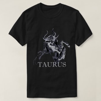 Taurus Zodiac Bull Mens Basic T-shirt by windyone at Zazzle