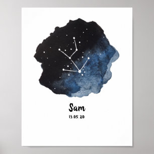 Taurus zodiac constellation sign