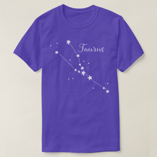 Taurus Zodiac Constellation T-shirt (Design Front)