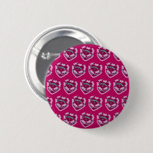 Taurus Zodiac Coquette Heart Birthday Cake Button