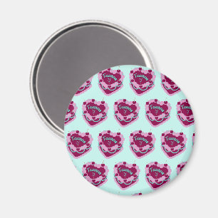 Taurus Zodiac Coquette Heart Birthday Cake Magnet