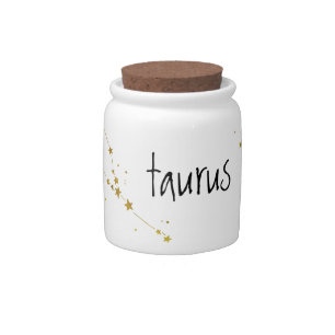Taurus Zodiac Gift Candy Jar