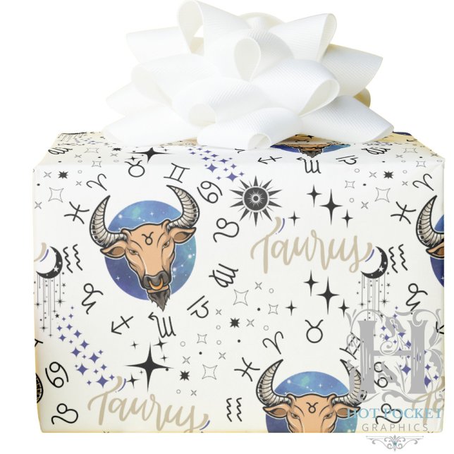 Taurus Zodiac Gift Wrapping Paper (Creator Uploaded)