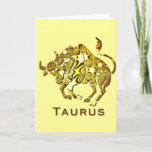 Taurus Zodiac Greeting Card